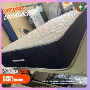 COLCHON BASICO 140 SEMI - ORTOPEDICO 25 CM DE GRUESO