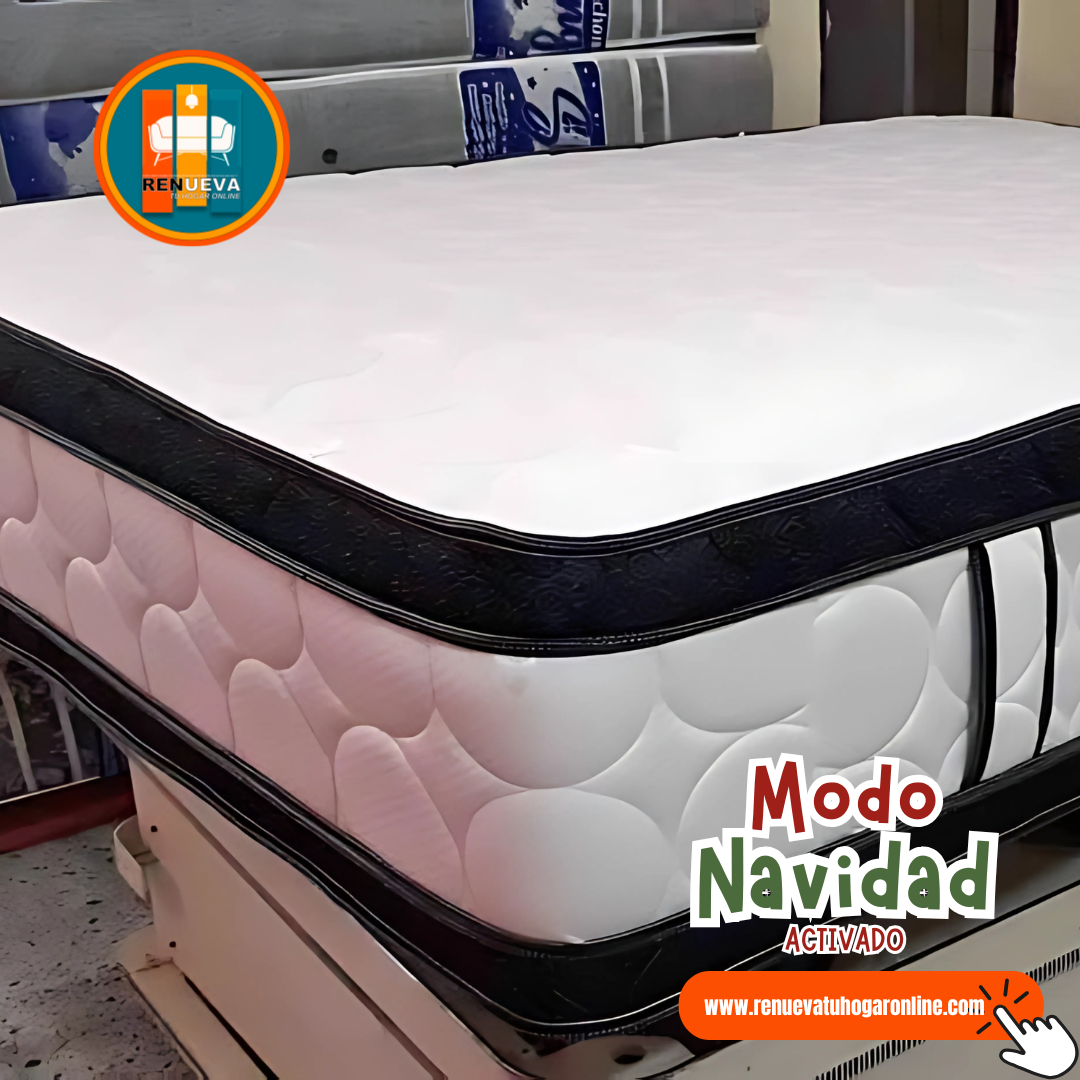 Colchón 140x190 Pillow Top Básico 30–35 cm – Confort y soporte duradero