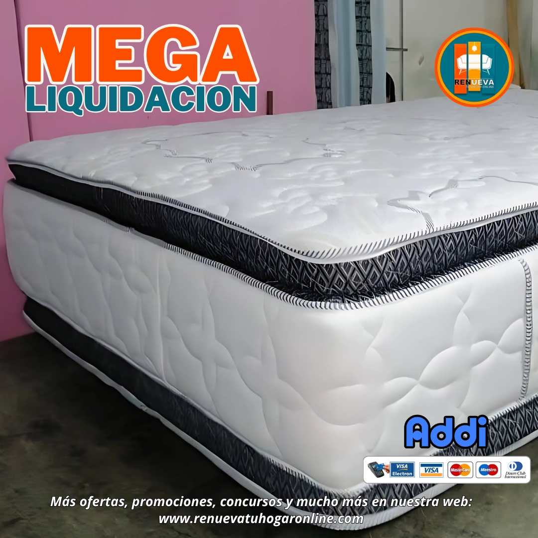 Colchón 140x190 Pillow Top Básico 30–35 cm – Confort y soporte duradero