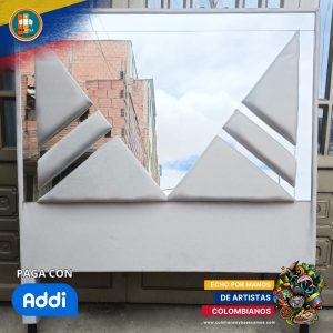 Base + Espaldar Con Espejo/vidrio  Liquidacion - Remate 140*190